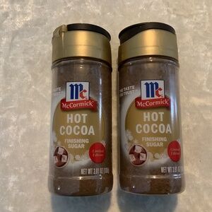 2 McCormick Hot Cocoa Finishing Sugars